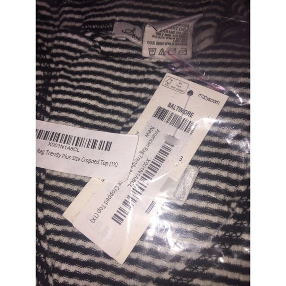 American Rag Trendy Plus Size Cropped Top, Size 1X - Picture 5 of 5